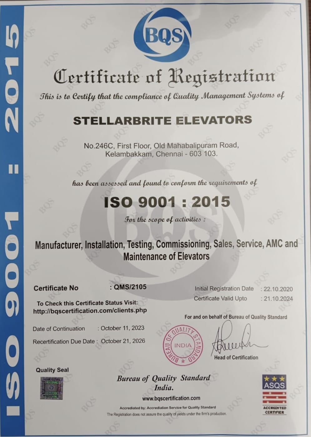 Elevator Maintenance Chennai